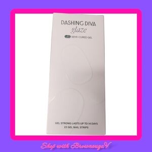 Dashing Diva GLAZE LED Semi-Cured Gel 22 Gel Nail Strips Luxe Expensive Mini